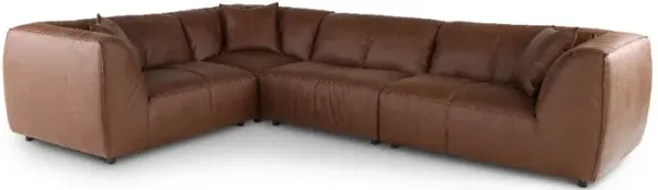 Mirage Brown 4 Piece Modular Sectional