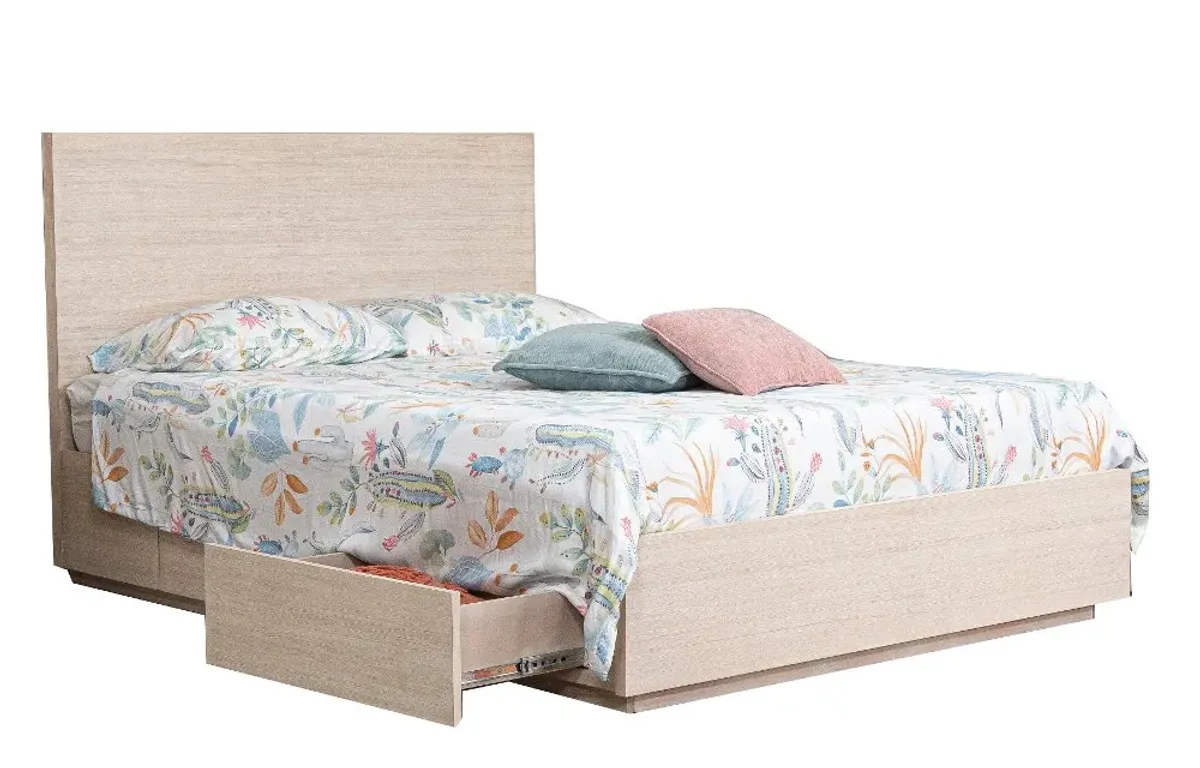 Leah Natural Washed King Storage Bed