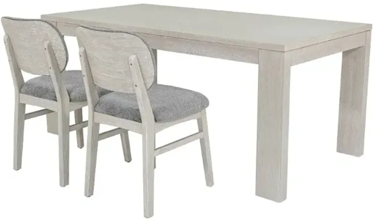Leah Natural Washed 5 Piece Dining Set