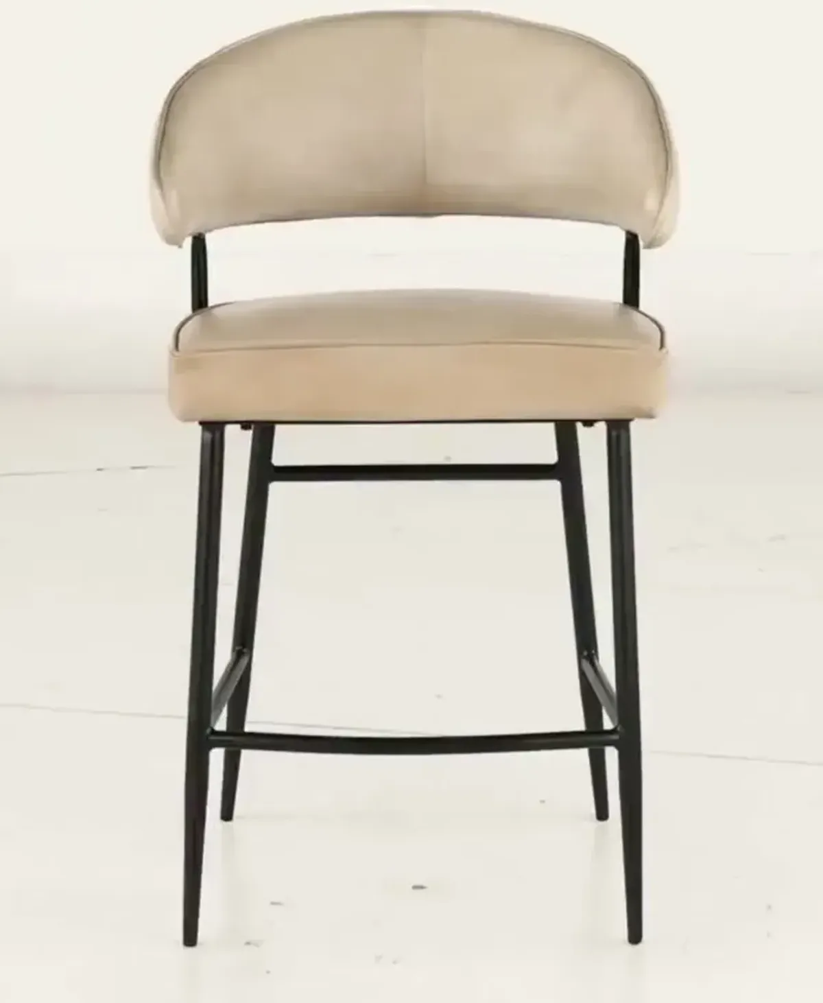 Essex Dover Ivory Leather Counter Height Stool