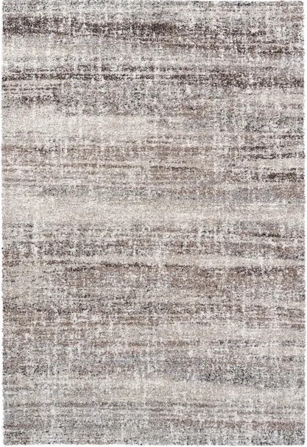 Granada 8 x 11 Linear Chocolate Brown Area Rug
