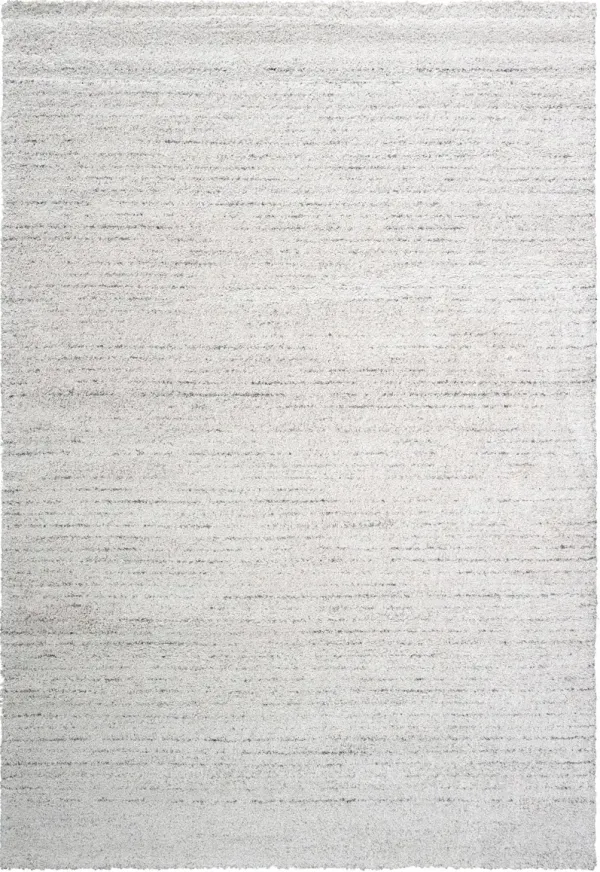 Granada 5 x 8 Linear Ivory and Gray Area Rug