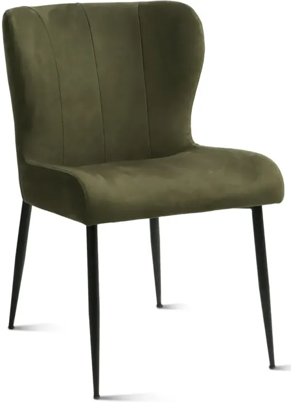 Jennifer Green Suede Dining Chair