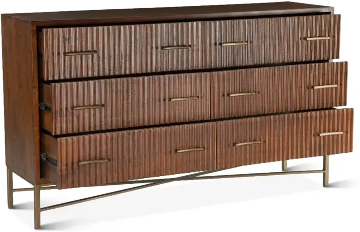 Cosmopolitan Honey Brown Dresser