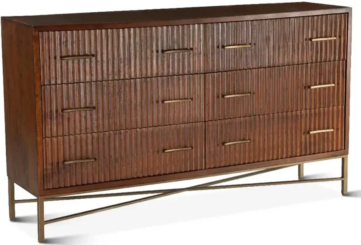 Cosmopolitan Honey Brown Dresser