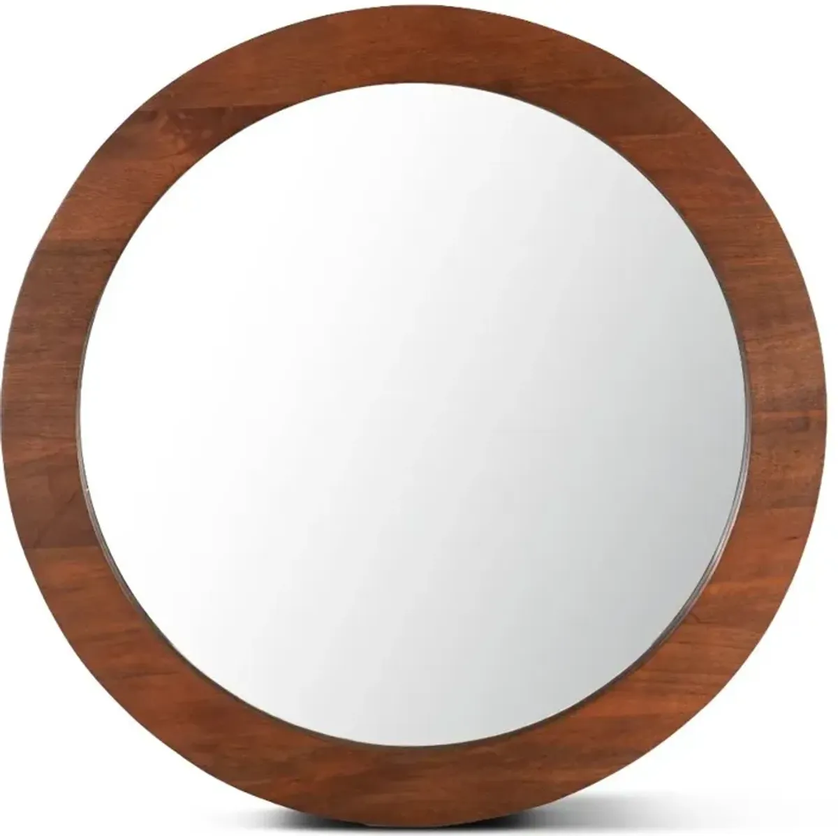 Cosmopolitan Honey Brown Round Mirror