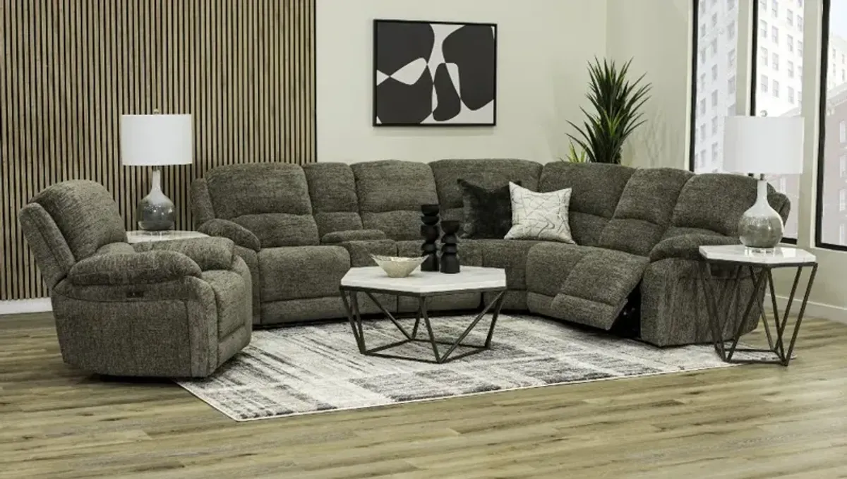 Sahara Stone Dark Gray Power Recliner