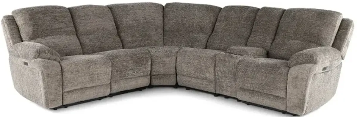 Sahara Stone Dark Gray 6-Piece Power Reclining Sectional