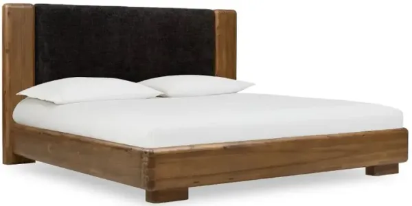 Boka Brown and Black King Platform Bed