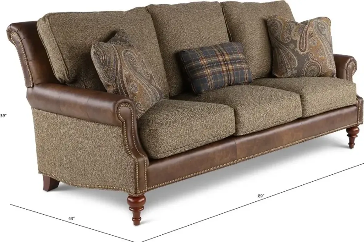 William Two-Tone Brown Sofa