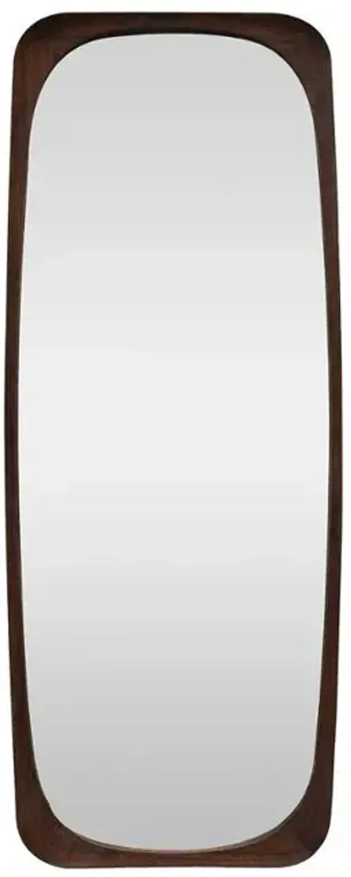 Brown Wooden Wall Mirror