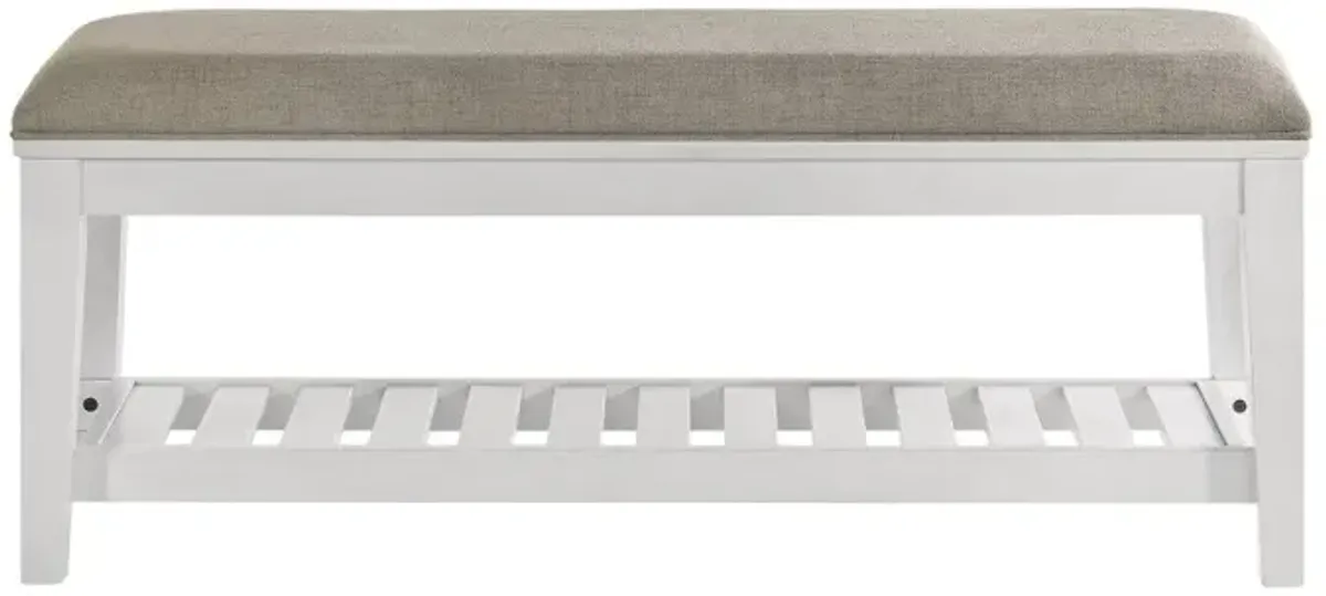 Andover White Bed Bench