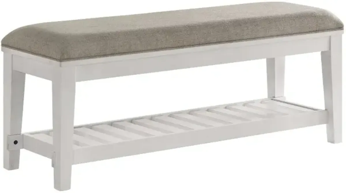 Andover White Bed Bench