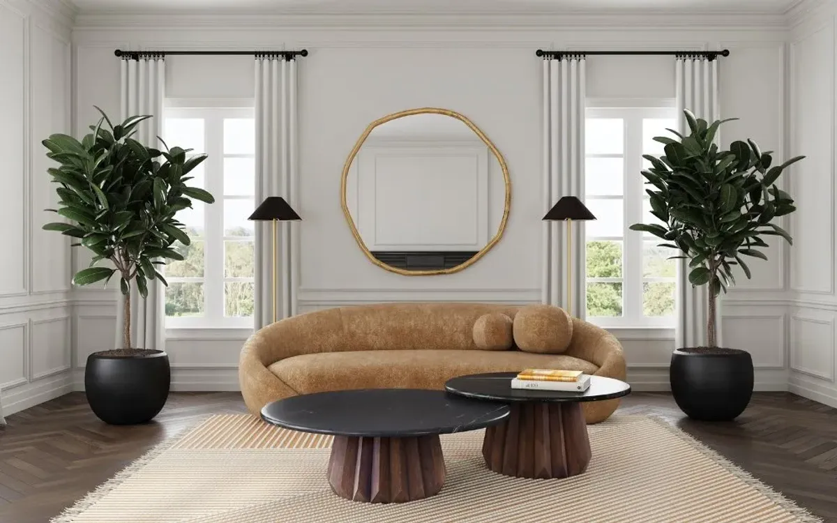 Jennings Black and Brown Coffee Table