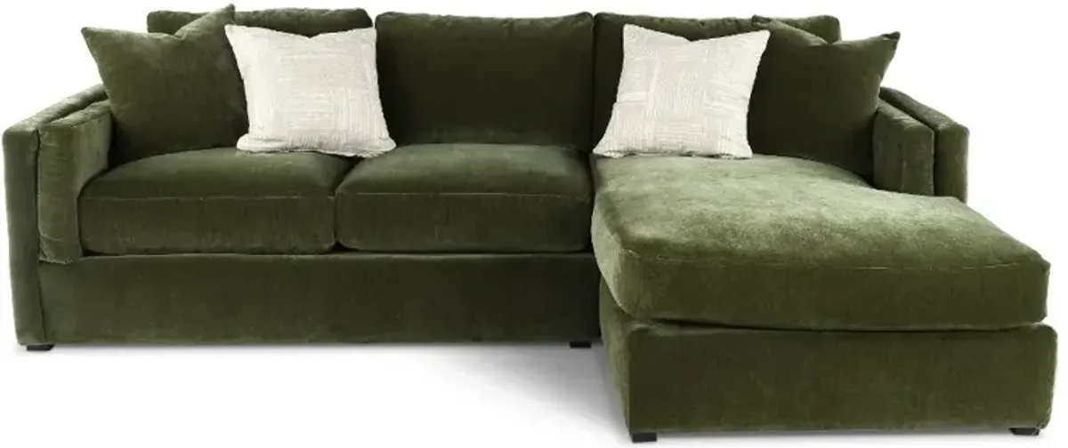 Moss Green 2 Piece Sectional