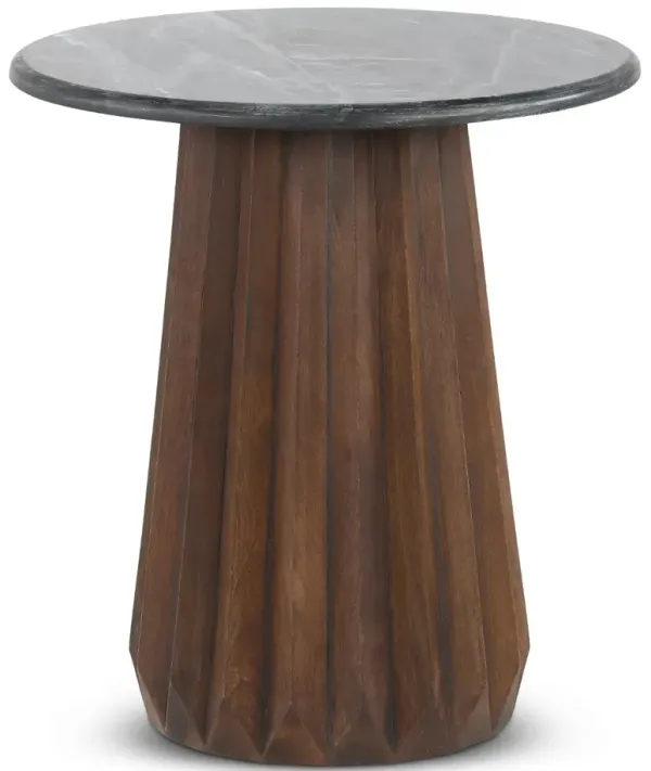 Jennings Black and Brown End Table