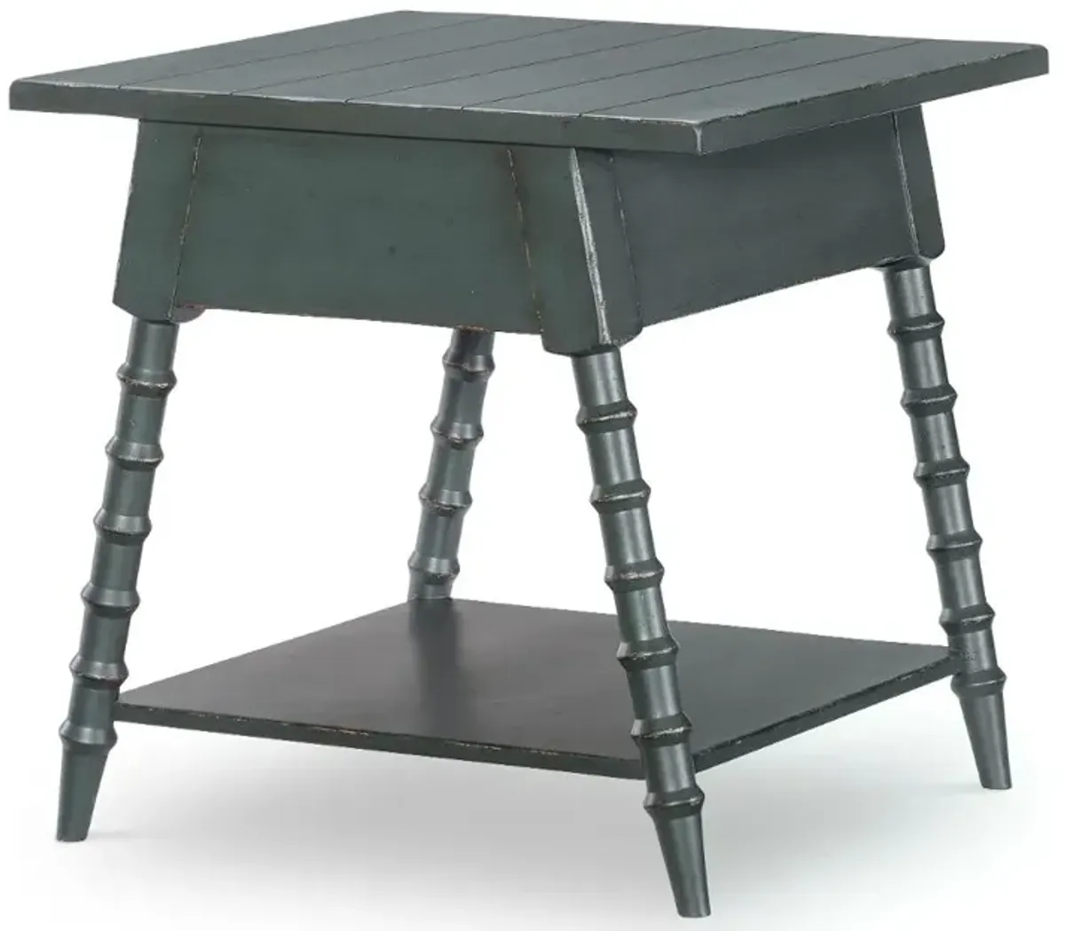 Country Living Green Bobbin Leg End Table