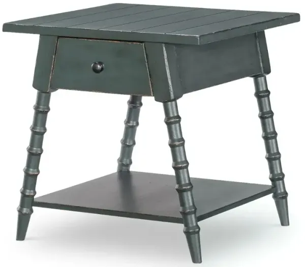 Country Living Green Bobbin Leg End Table