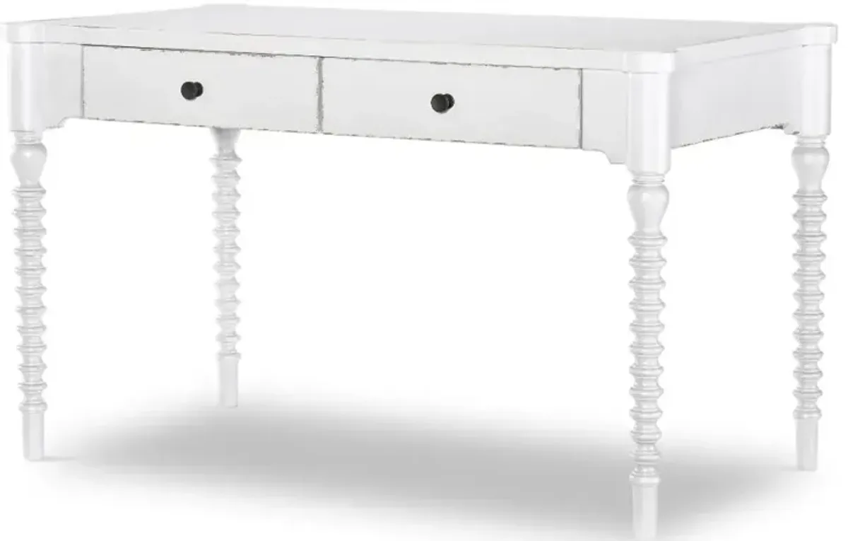 Country Living White Bobbin Leg Writing Desk