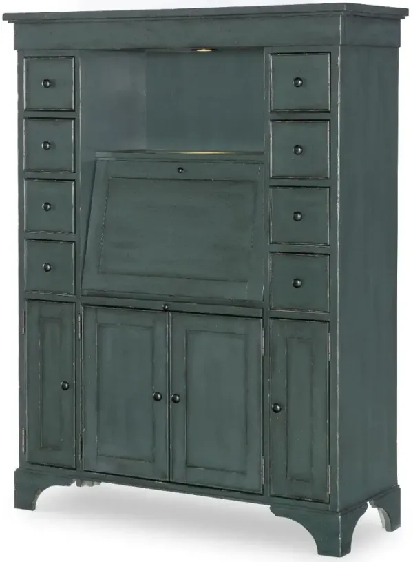 Country Living Green Secretary Cabinet