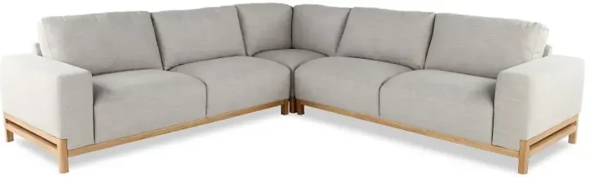 Ollie Stone Gray 3 Piece Sectional