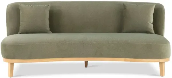 Vesper Green Velvet Sofa