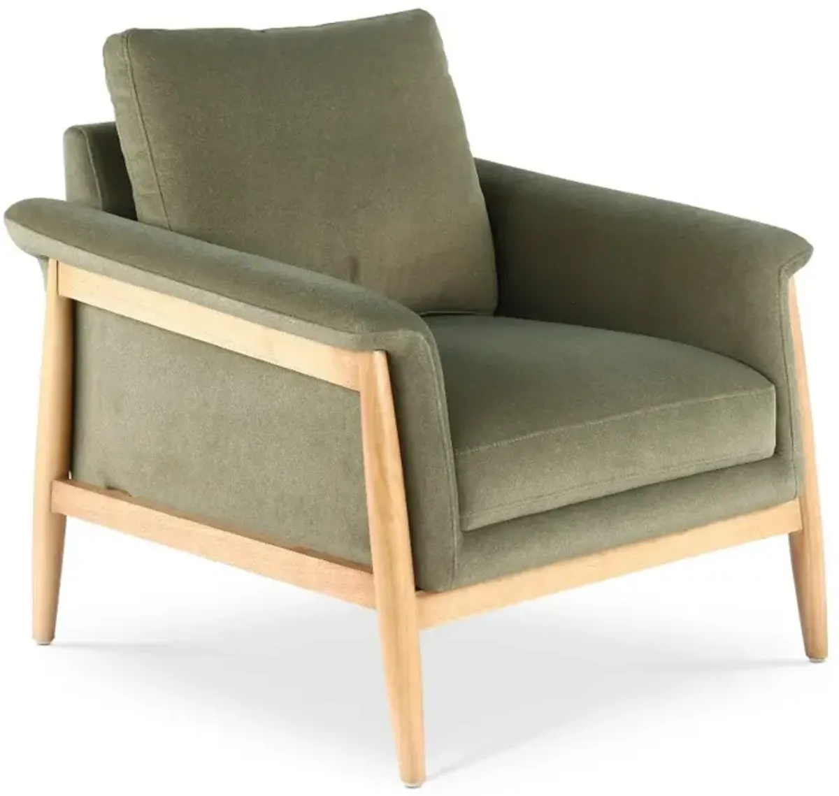 Vesper Green Velvet Accent Chair