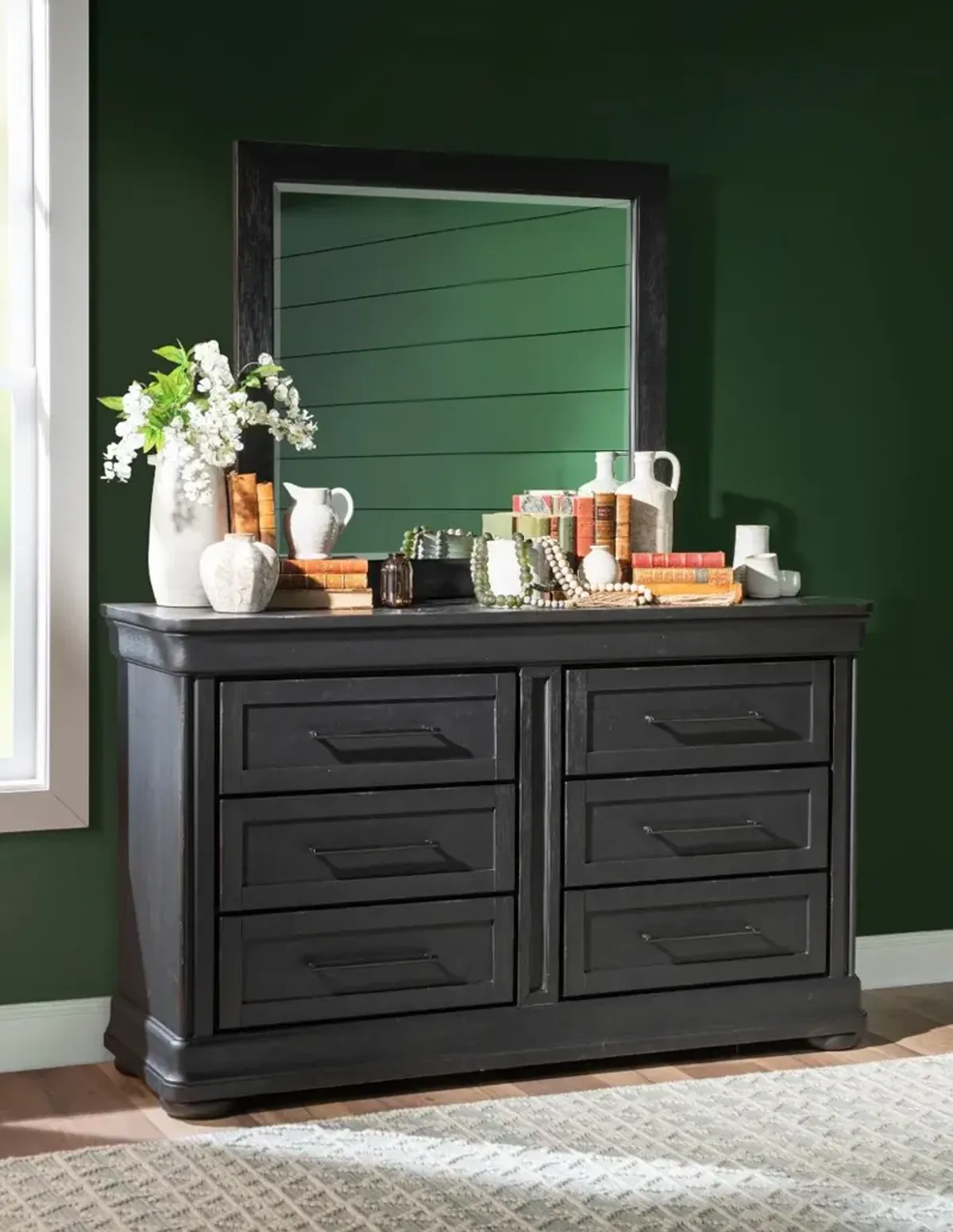 Country Living Black Dresser