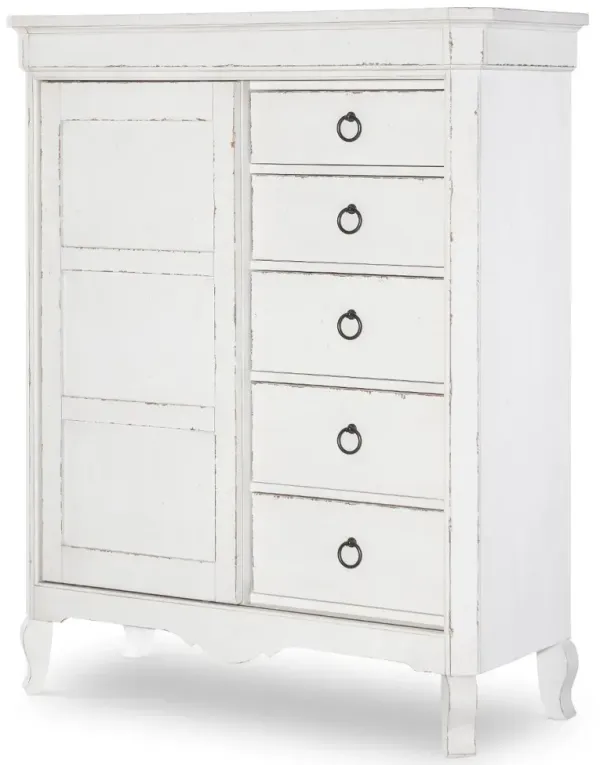 Country Living White Sliding Door Chest