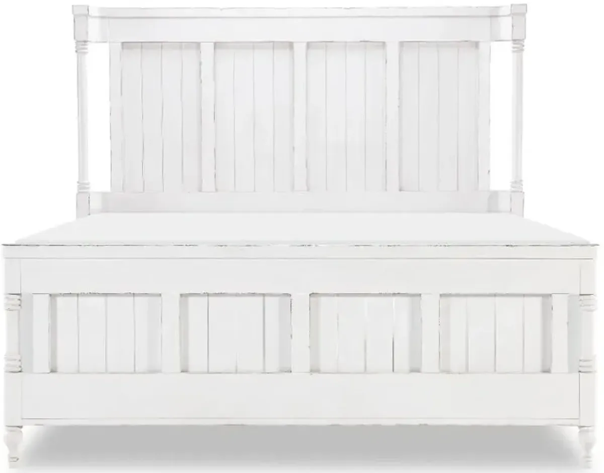 Country Living White King Shelter Bed