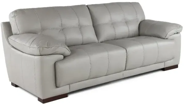 Baron Gray Leather Sofa
