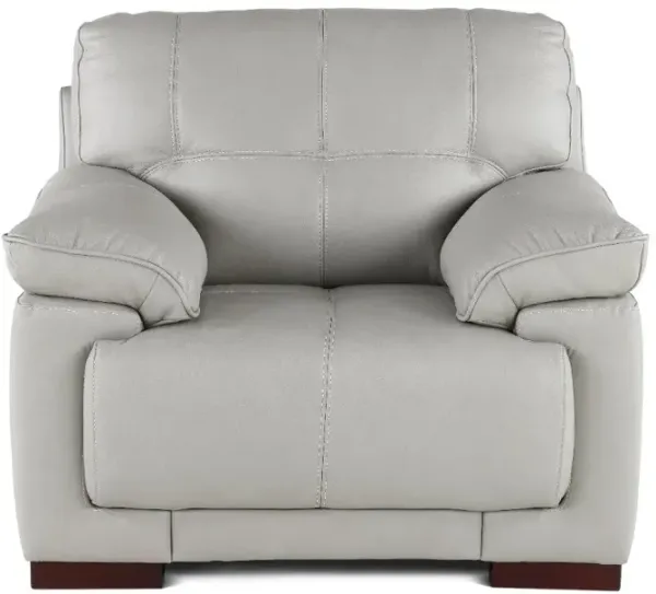 Baron Gray Leather Chair