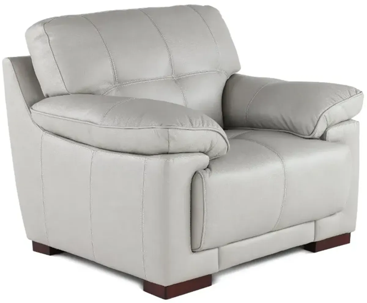 Baron Gray Leather Chair