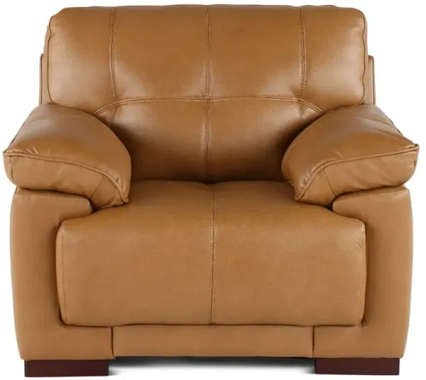 Baron Toffee Brown Leather Chair