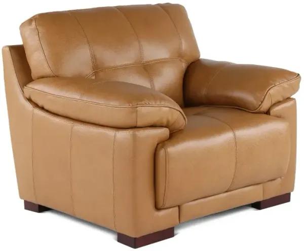 Baron Toffee Brown Leather Chair