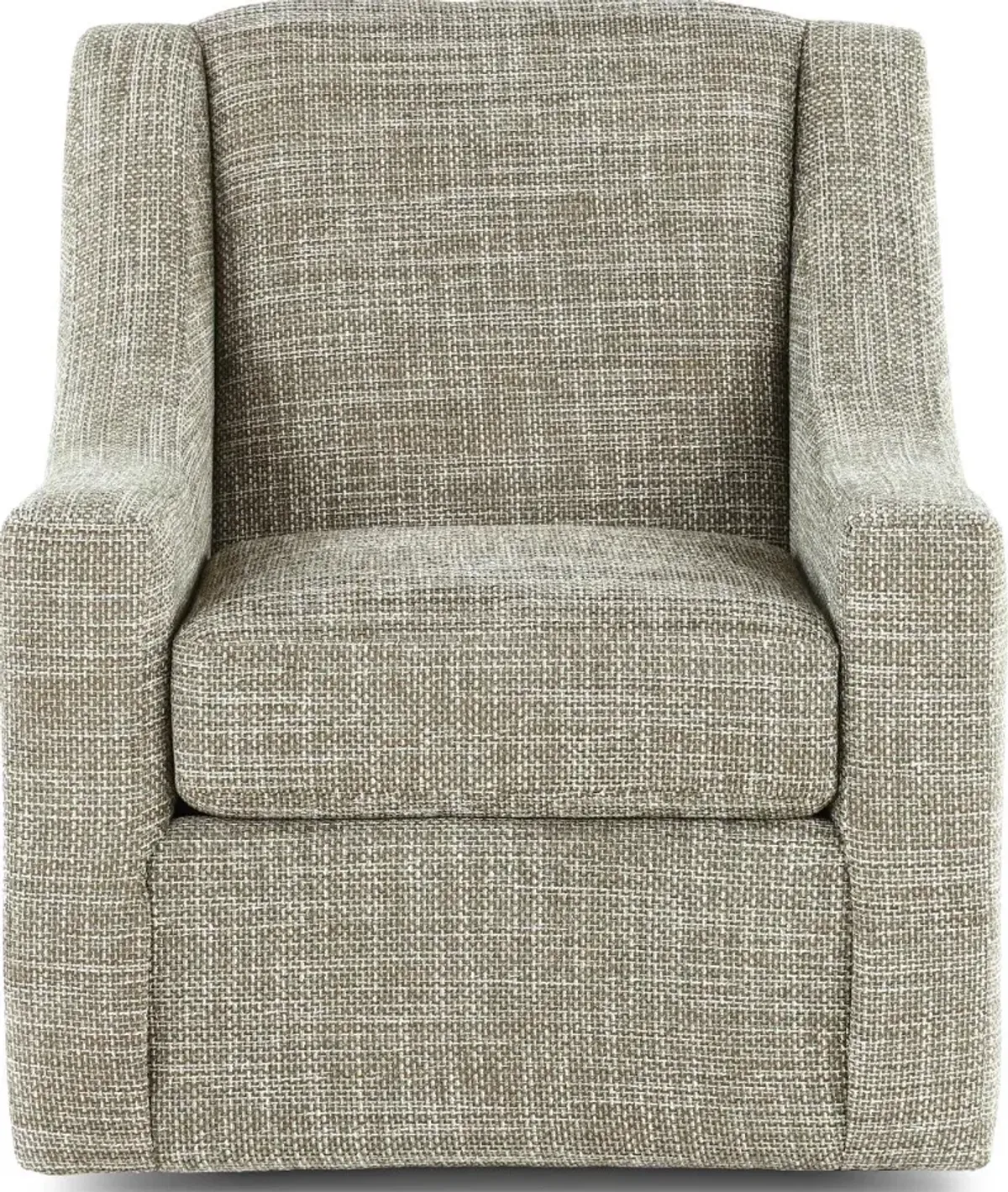 Pine Clover Green Swivel Accent Chair