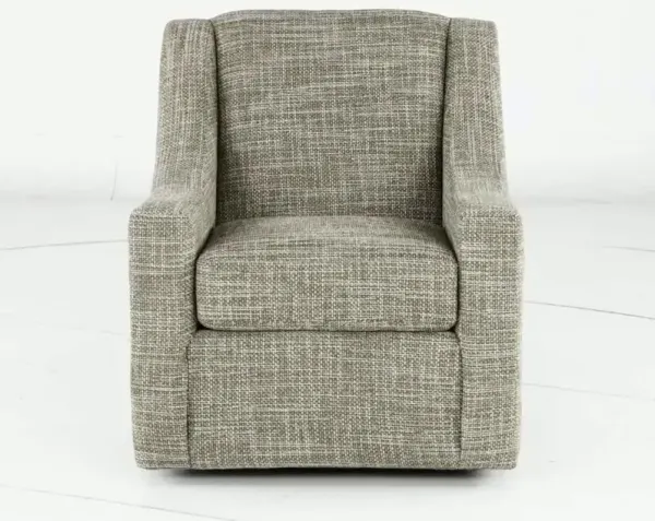 Pine Clover Green Swivel Accent Chair
