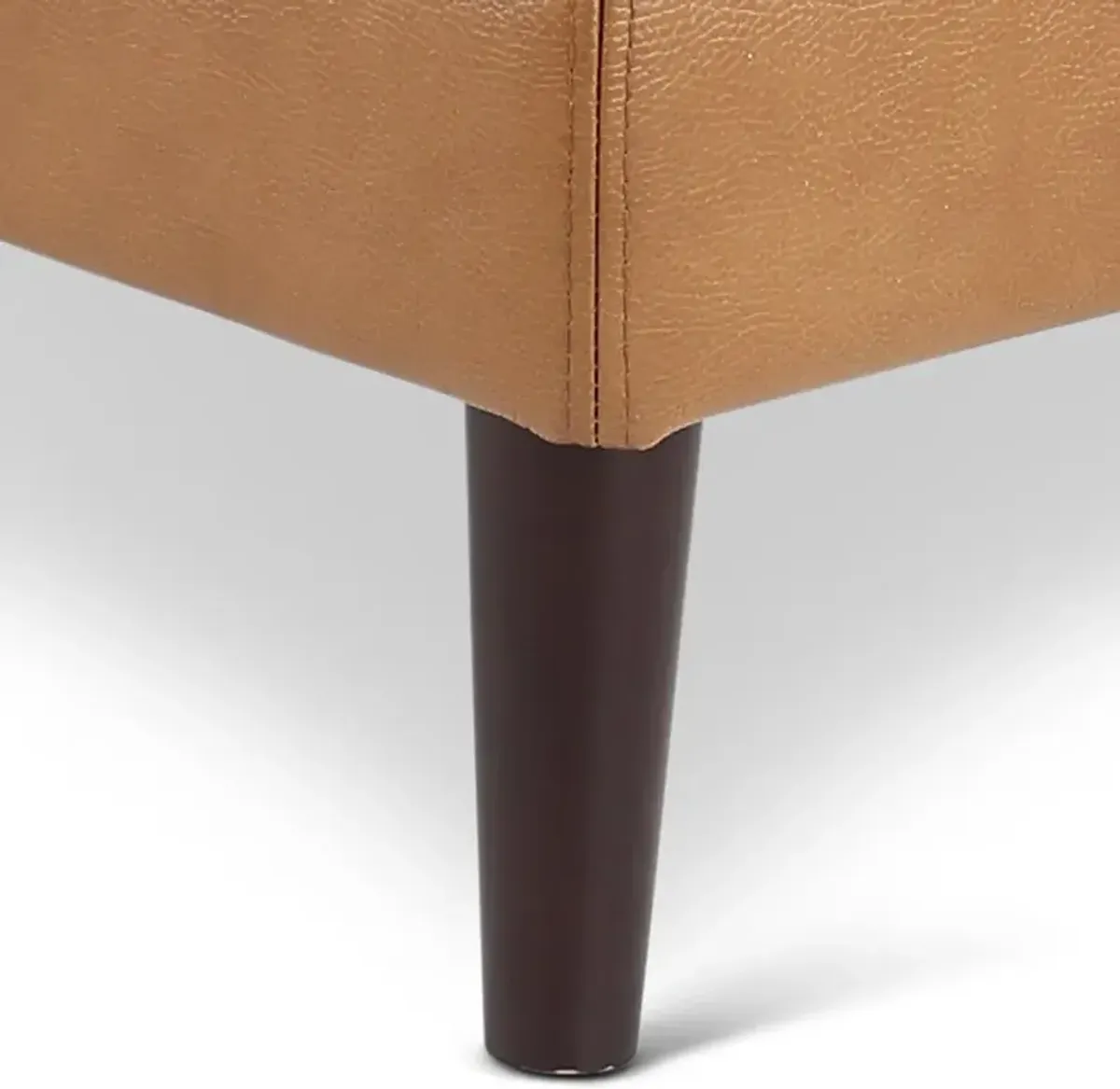 Stark Tan Leather Ottoman
