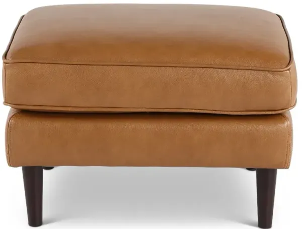 Stark Tan Leather Ottoman