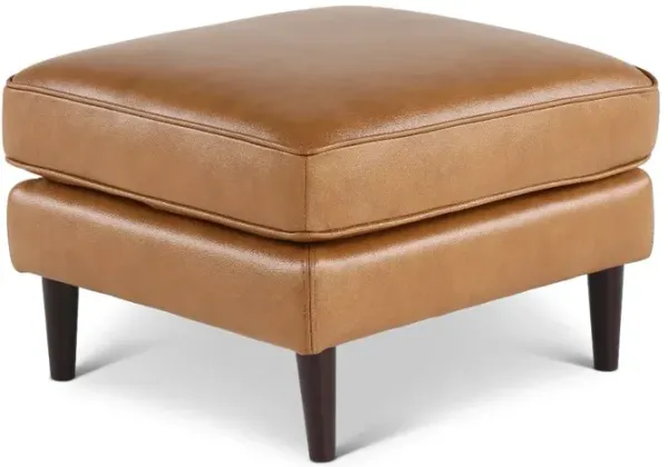 Stark Tan Leather Ottoman