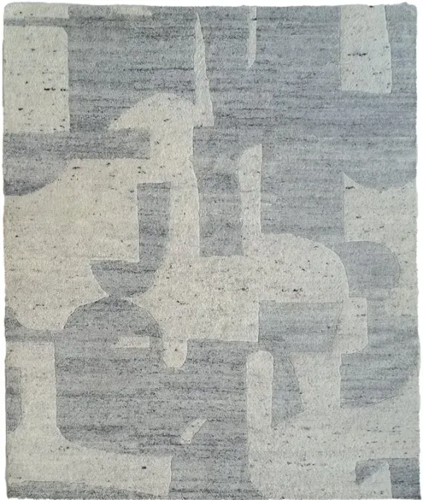 Jansson 8 x 10 Metal Blue Gray Area Rug