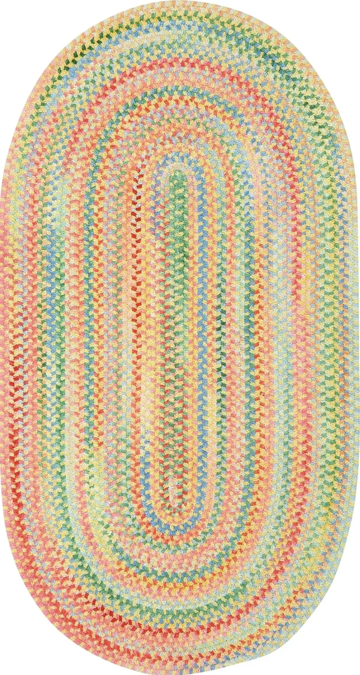 Cutting Garden 5 x 8 Buttercup Oval Area Rug