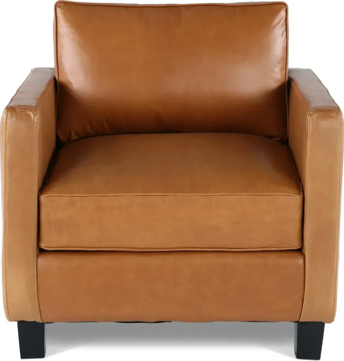 Winston Chestnut Brown Leather Chair