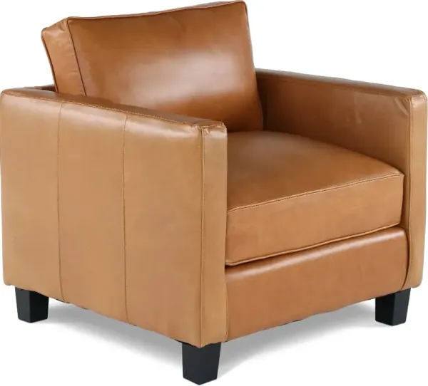 Winston Chestnut Brown Leather Chair