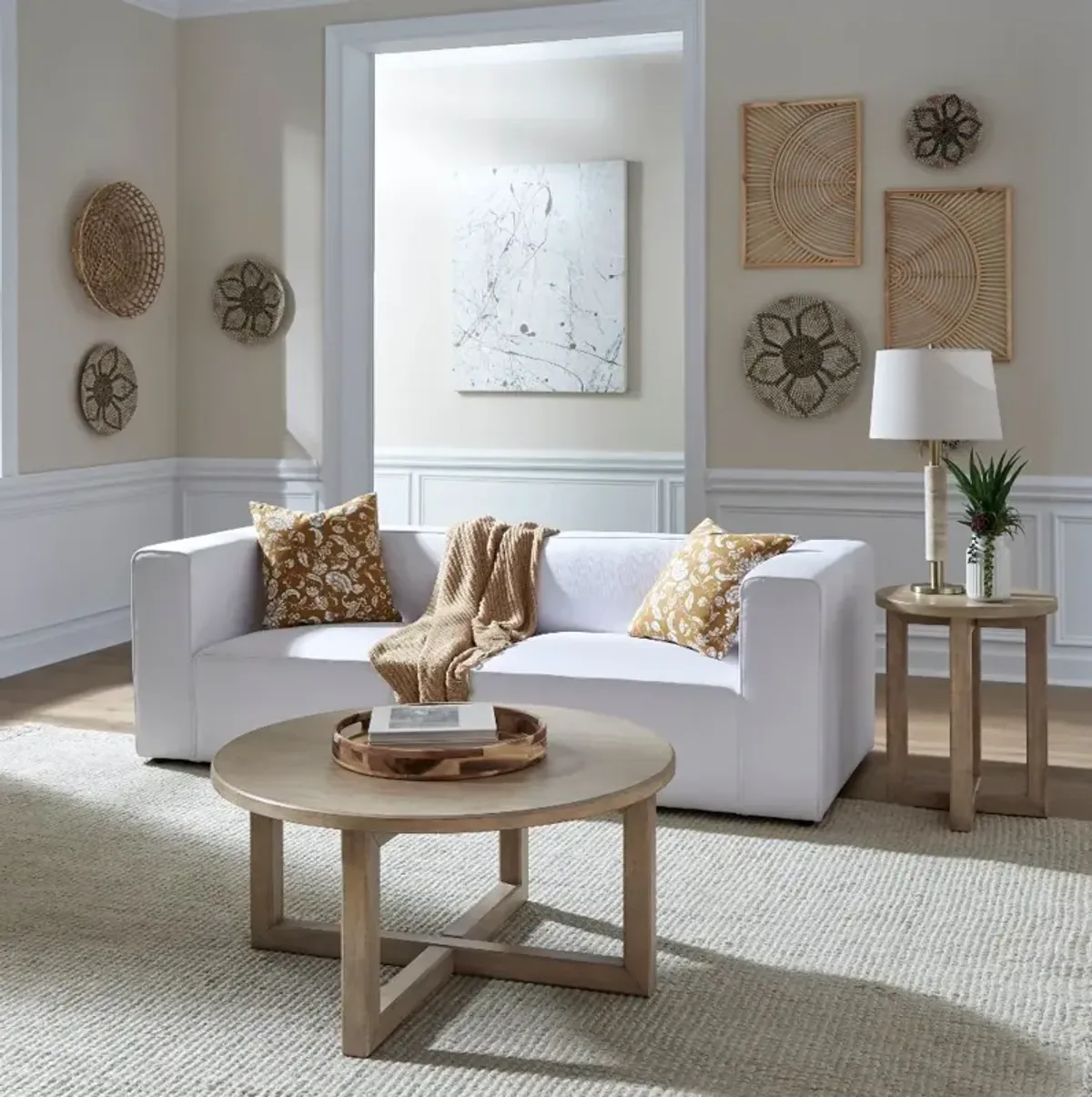 Proximity Natural Round Coffee Table