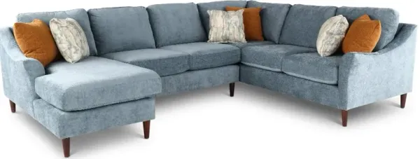 Kinley Blue 3 Piece Sectional