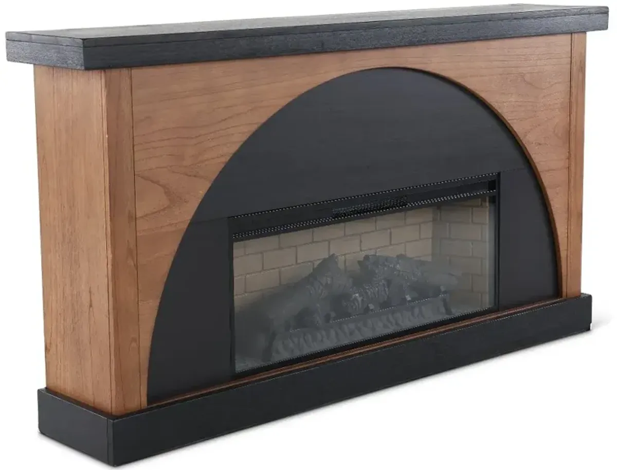 Gabriella Fireplace Mantel with Log Insert