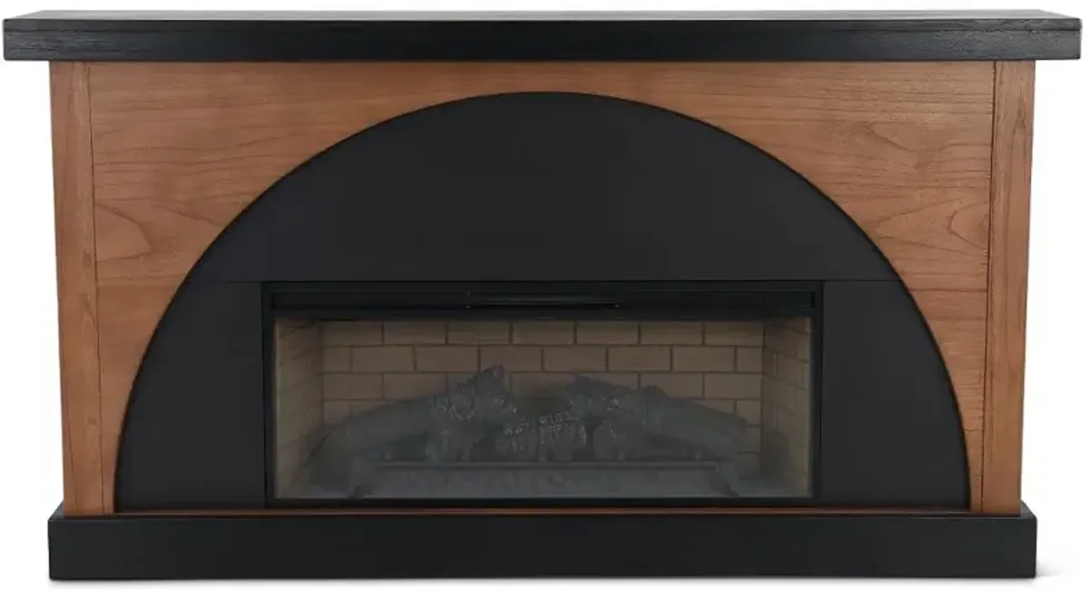 Gabriella Fireplace Mantel with Log Insert