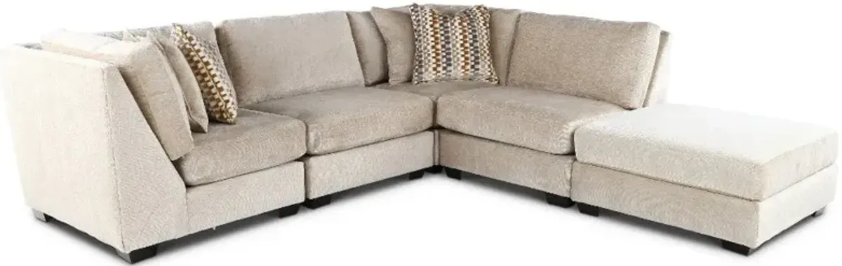 Daniel Desert Sand 5 Piece Modular Sectional