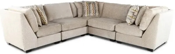 Daniel Desert Sand 5 Piece Modular Sectional